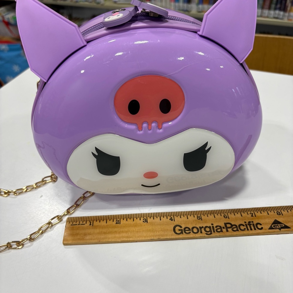Kuromi Purple Hard Case Crossbody Bag - Picture 12 of 15